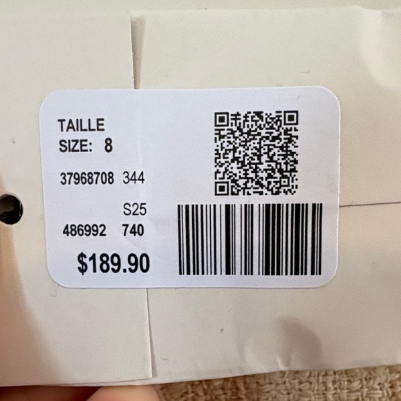 RW&CO. Cream Tweed Blazer with Gold Buttons - Picture 7 of 7